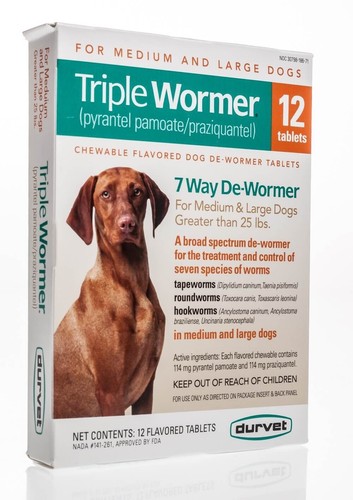 Triple wormer med large - wormer,, &
