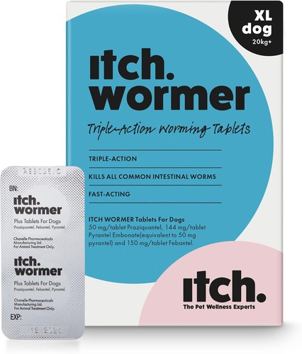 Itch large dog - itch, wormer
