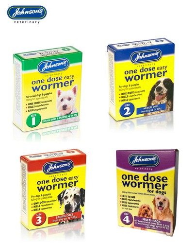Johnsons one dose wormer puppy - wormer,