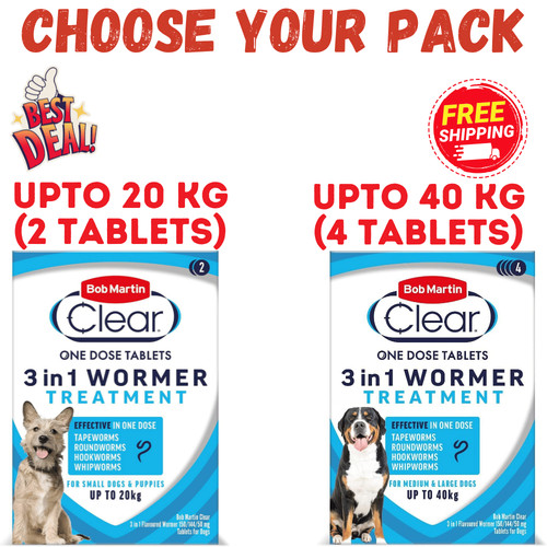 Bob martin clear 3in1 - clear, dog