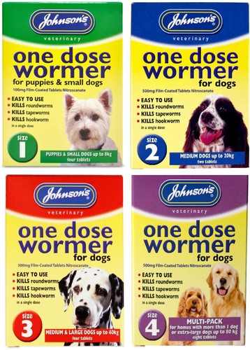 Johnsons one dose wormer - wormer, puppy